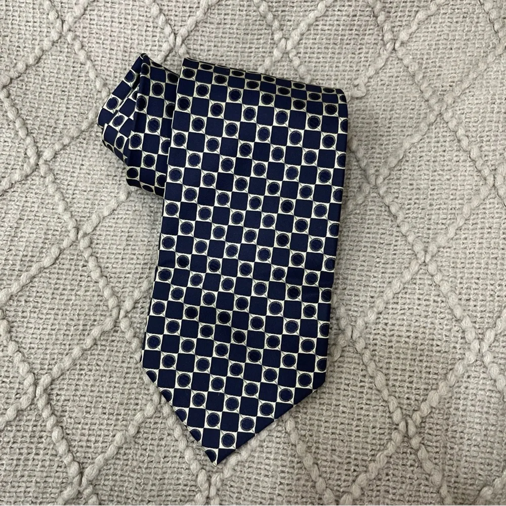 VALERIO GARATI - Men’s Neck Tie ‎ 100% Silk 57”x 4” Hand Made Gold Black